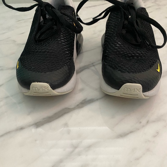 Nike Kids Black/Grey/Yellow Air 270 Size 11.5 - Picture 4 of 7